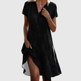 Azucena | Vestido midi de manga corta