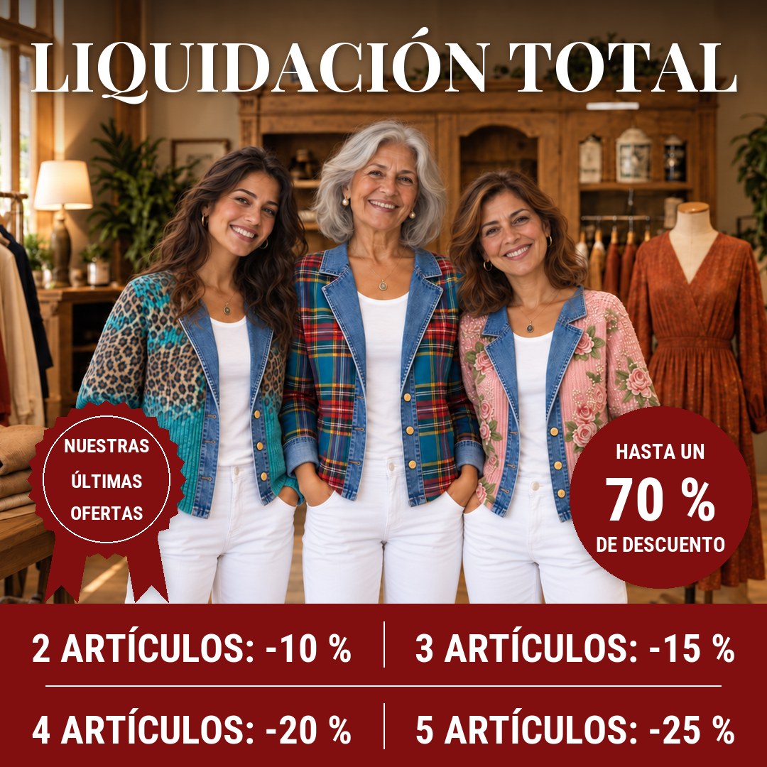 Chaquetas vaqueras – liquidación total: hasta un 70 % de descuento y hasta -25 % comprando 5 artículos