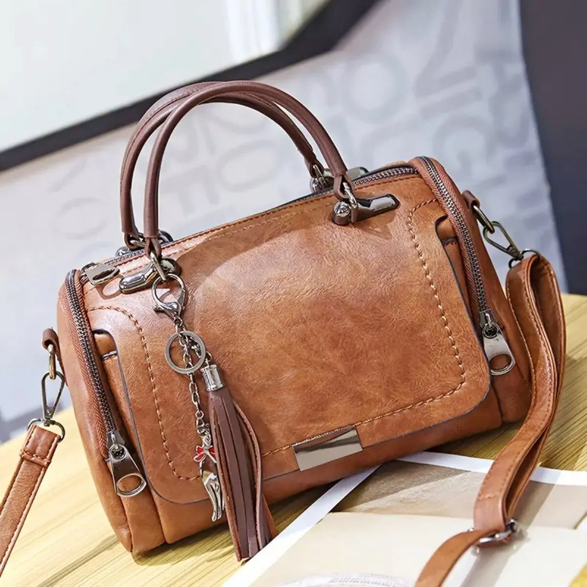 Bárbara | Bolso de piel texturizado