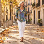 Bárbara | Cárdigan de punto cómodo con capucha, en la calle