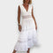 Begoña Paz | Vestido de encaje elegante con cuello en V