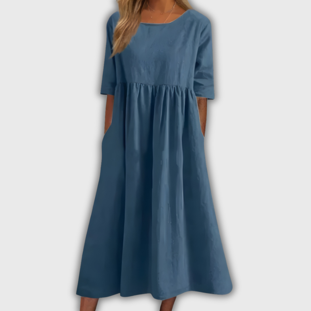 Begonia | Vestido en armonía de azules