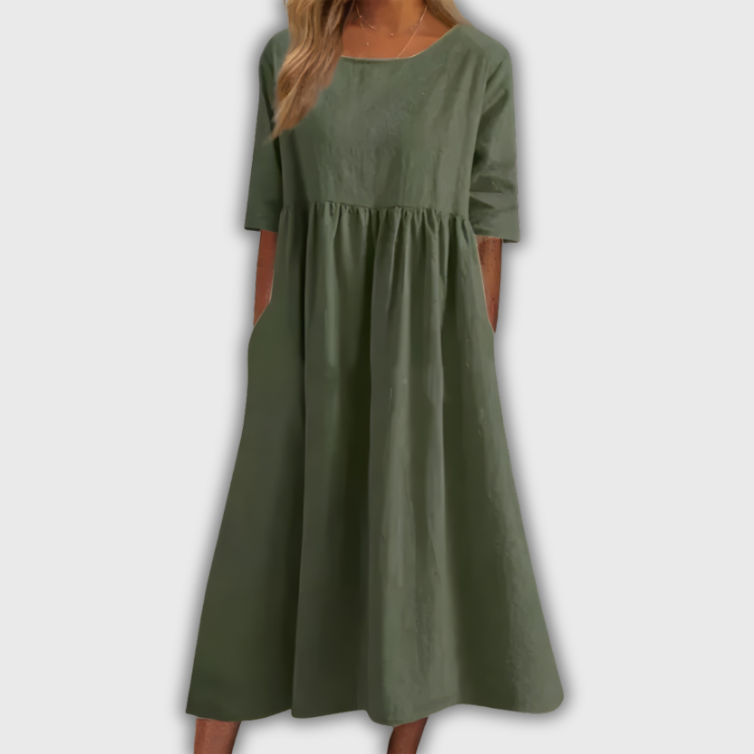 Begonia | Vestido en armonía de azules