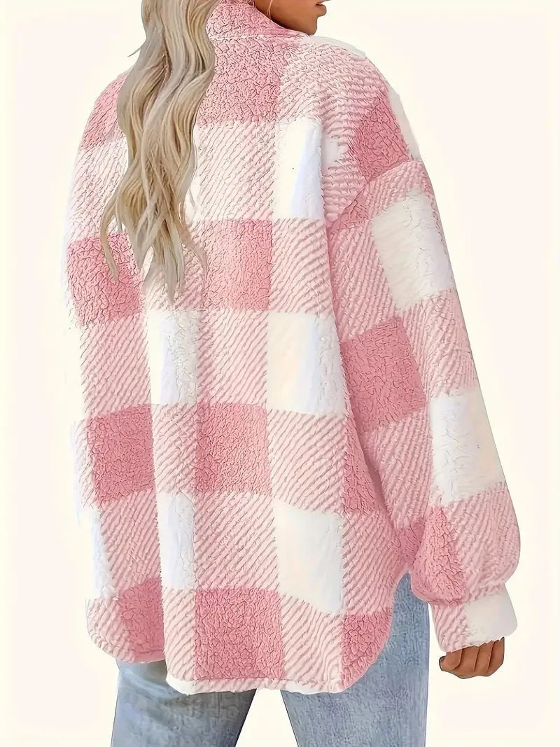 Bernarda | Chaqueta polar de rayas elegante
