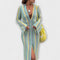 Bernarda | Vestido largo con cuello en V, aire de vacaciones