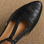 Berta | Zapatos Mary Jane clásicos con detalle trenzado