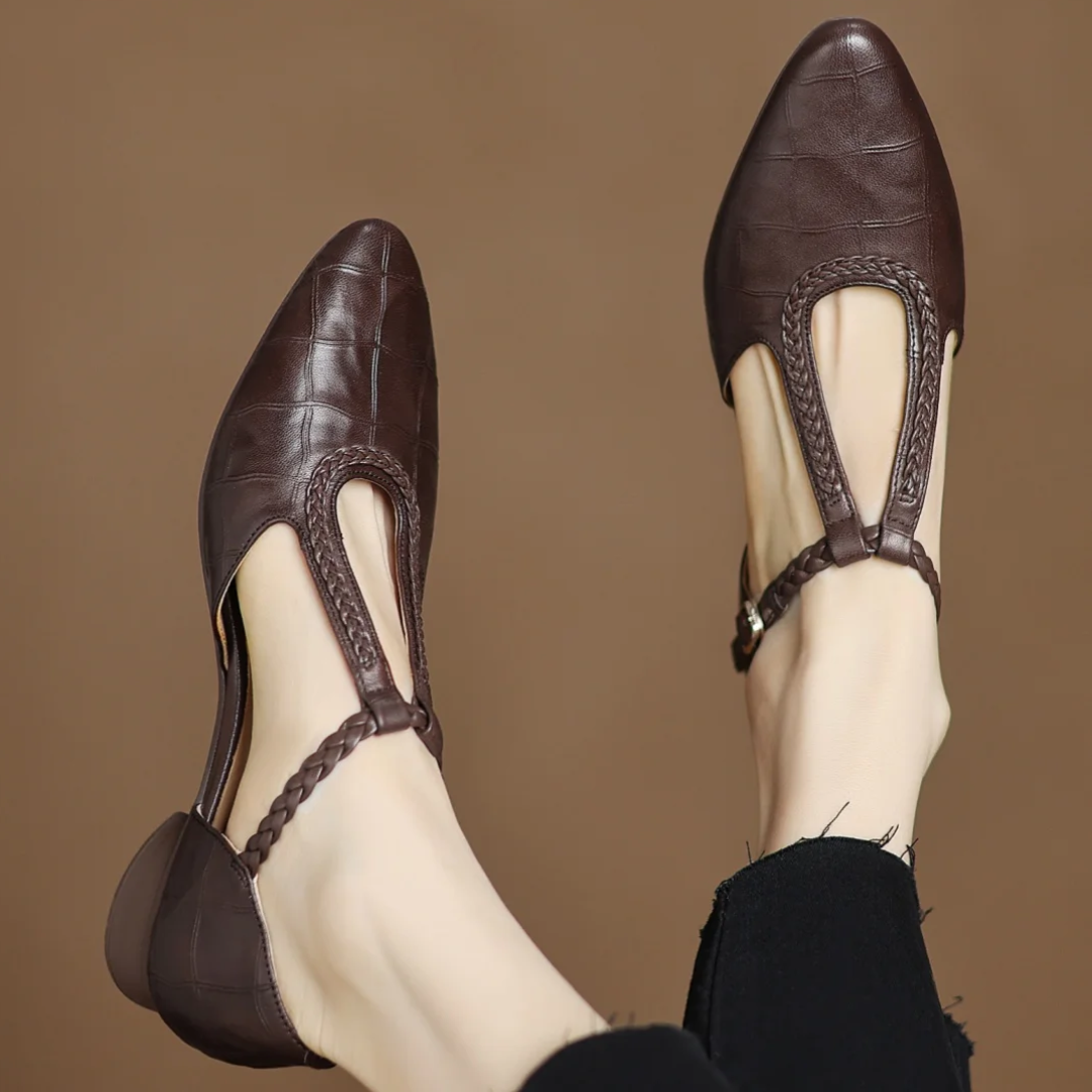 Berta | Zapatos Mary Jane clásicos con detalle trenzado