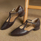 Berta | Zapatos Mary Jane clásicos con detalle trenzado