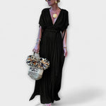 Brígida | Vestido largo kimono de estilo griego