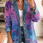 Candelaria | Chaqueta vaquera con estampado floral artístico