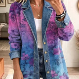 Candelaria | Chaqueta vaquera con estampado floral artístico