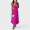 Candelaria | Vestido de verano con espalda abierta y detalle plisado