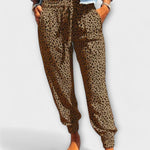Caridad | Pantalón ancho con estampado de leopardo
