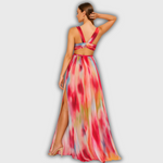 Caridad | Vestido largo estampado