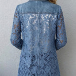 Carina | Blazer con aplicaciones de encaje de flores