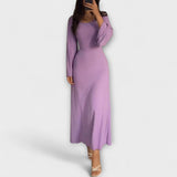 Carina | Vestido de punto chic con detalle en la cintura