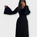 Carina | Vestido de punto chic con detalle en la cintura