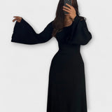 Carina | Vestido de punto chic con detalle en la cintura