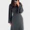 Carina | Vestido de punto chic con detalle en la cintura