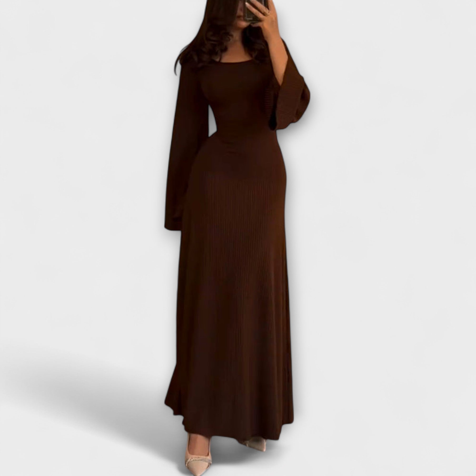 Carina | Vestido de punto chic con detalle en la cintura
