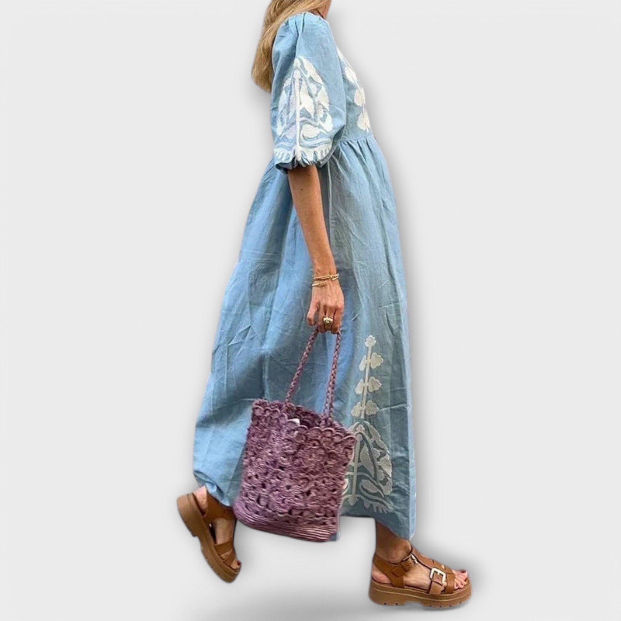 Celestina | Vestido estampado de elegancia natural