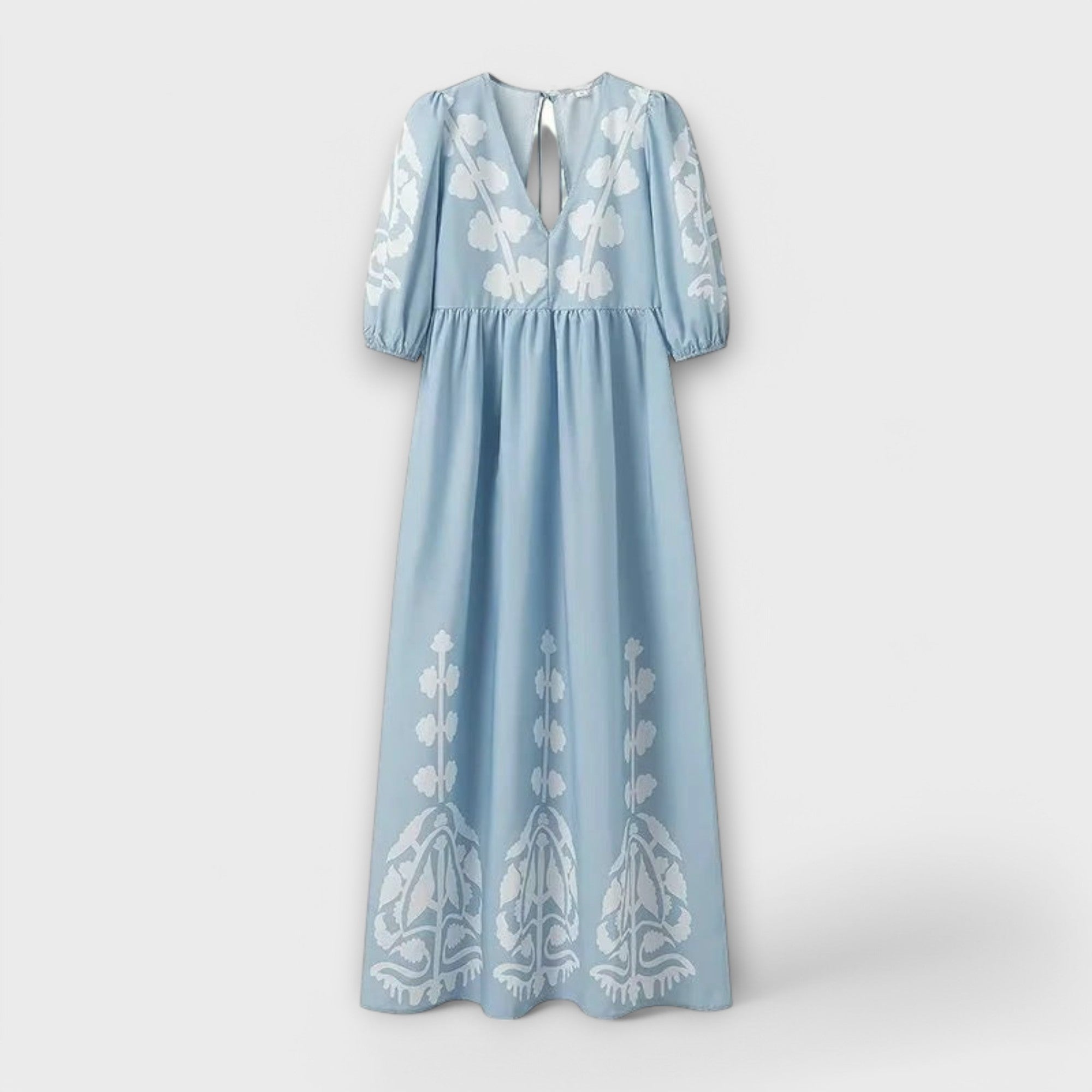 Celestina | Vestido estampado de elegancia natural