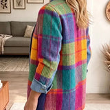 Celsa | Chaqueta vaquera patchwork de cuadros