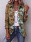 Cintia | Chaqueta de flores bohemia vintage degradada con volantes