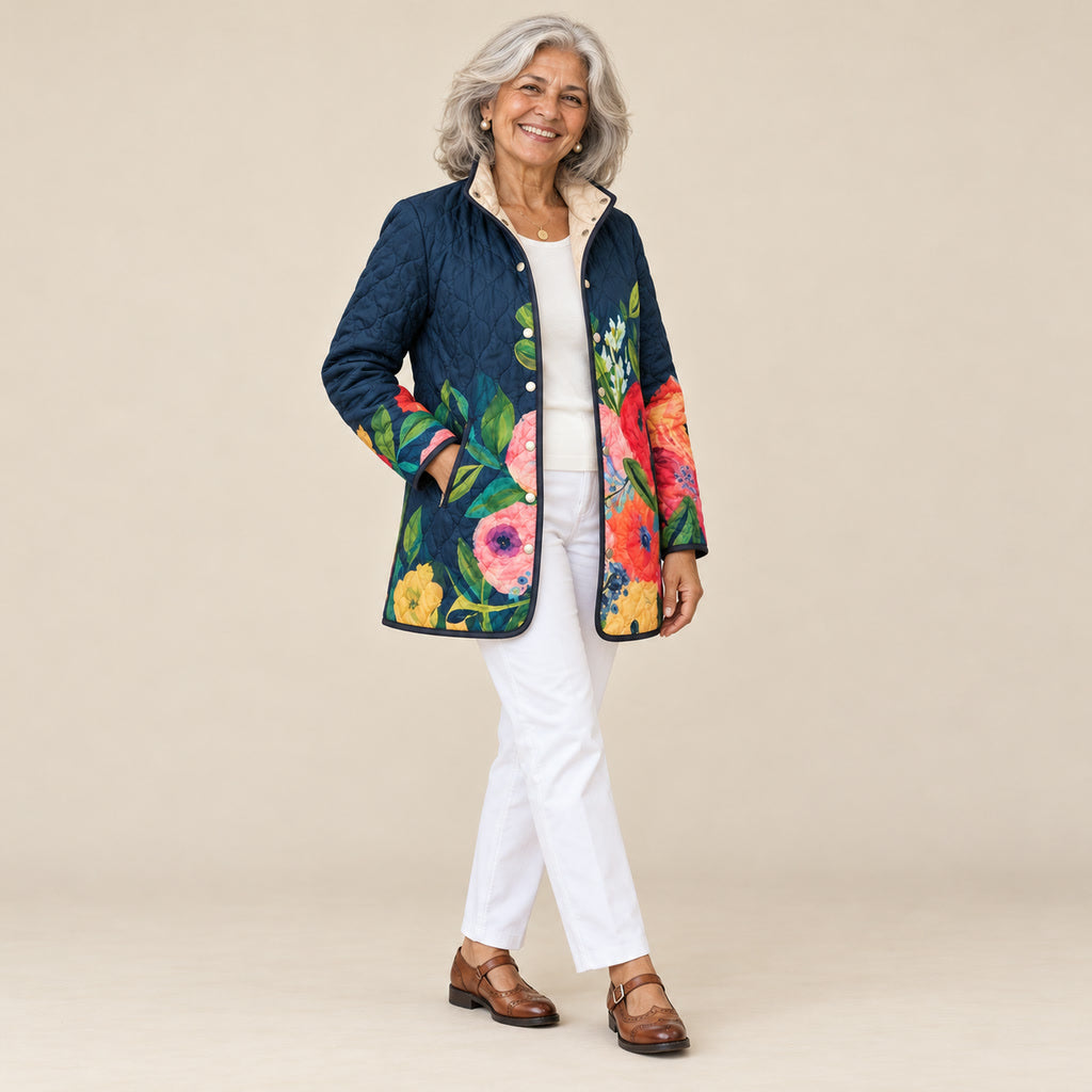 Clementina | Chaqueta acolchada, vista de tres cuartos