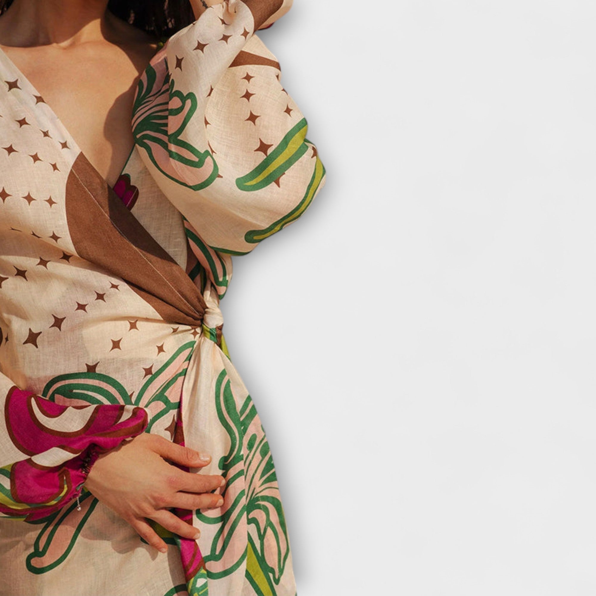 Concepción | Vestido largo con cinturón anudado
