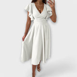 Constanza | Vestido elegante con cuello en V y silueta fluida