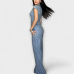 Consuelo | Conjunto de top con cuello en V y pantalón elegante