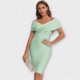 Cristina | Vestido elegante con cuello en V