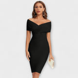 Cristina | Vestido elegante con cuello en V