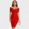 Cristina | Vestido elegante con cuello en V