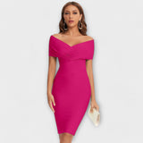 Cristina | Vestido elegante con cuello en V
