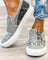 Dionisia | Zapatos de lona informales con estampado de leopardo