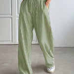 Dorotea | Pantalón de rayas de pierna ancha