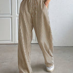 Dorotea | Pantalón de rayas de pierna ancha