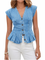 Eider | Top vaquero con cuello en V