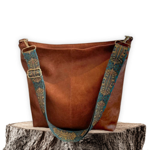 Elba | Bolso bandolera de piel vintage