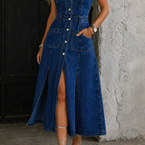 Elia | Vestido chaleco abierto por delante