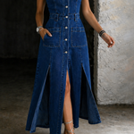 Elia | Vestido chaleco abierto por delante