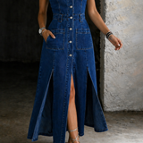 Elia | Vestido chaleco abierto por delante