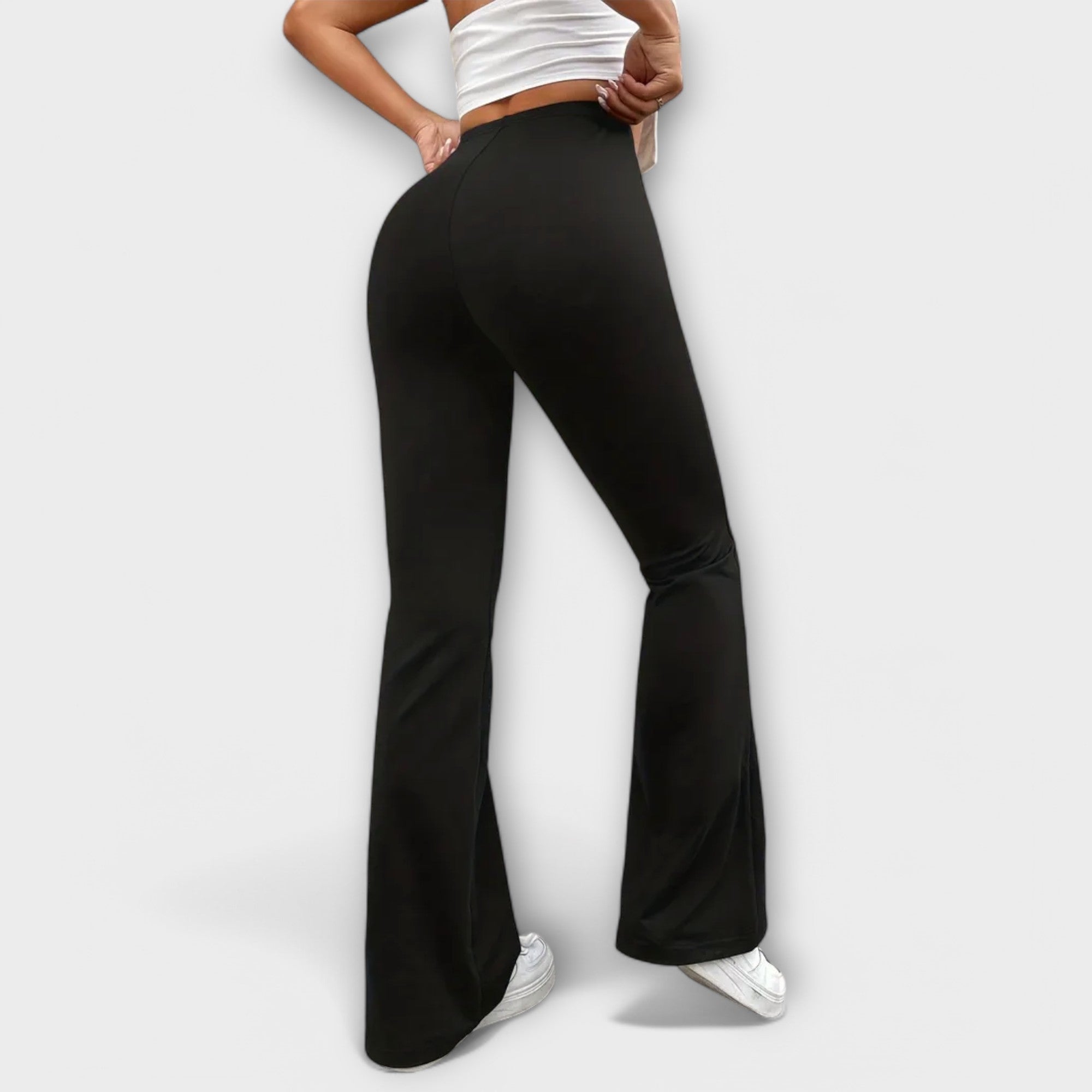 Elisenda | Pantalón amplio de pernera acampanada