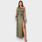 Elsa | Vestido largo elegante de un hombro