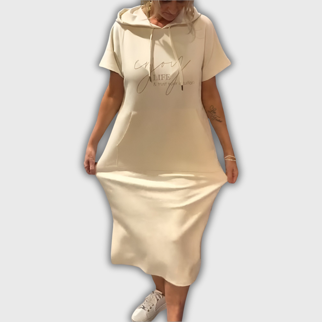 Elvia | Vestido informal con capucha