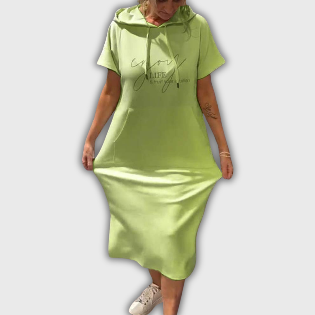 Elvia | Vestido informal con capucha