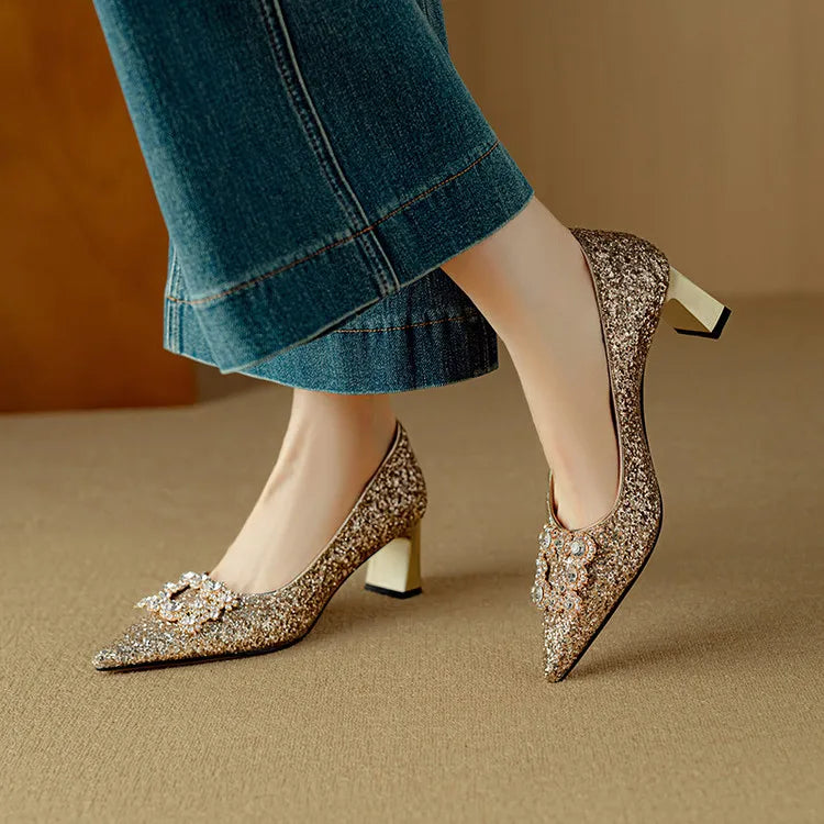 Elvira | Zapatos de salón con lentejuelas