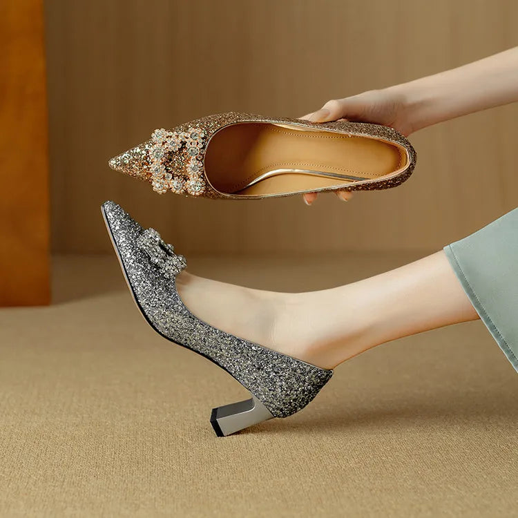 Elvira | Zapatos de salón con lentejuelas